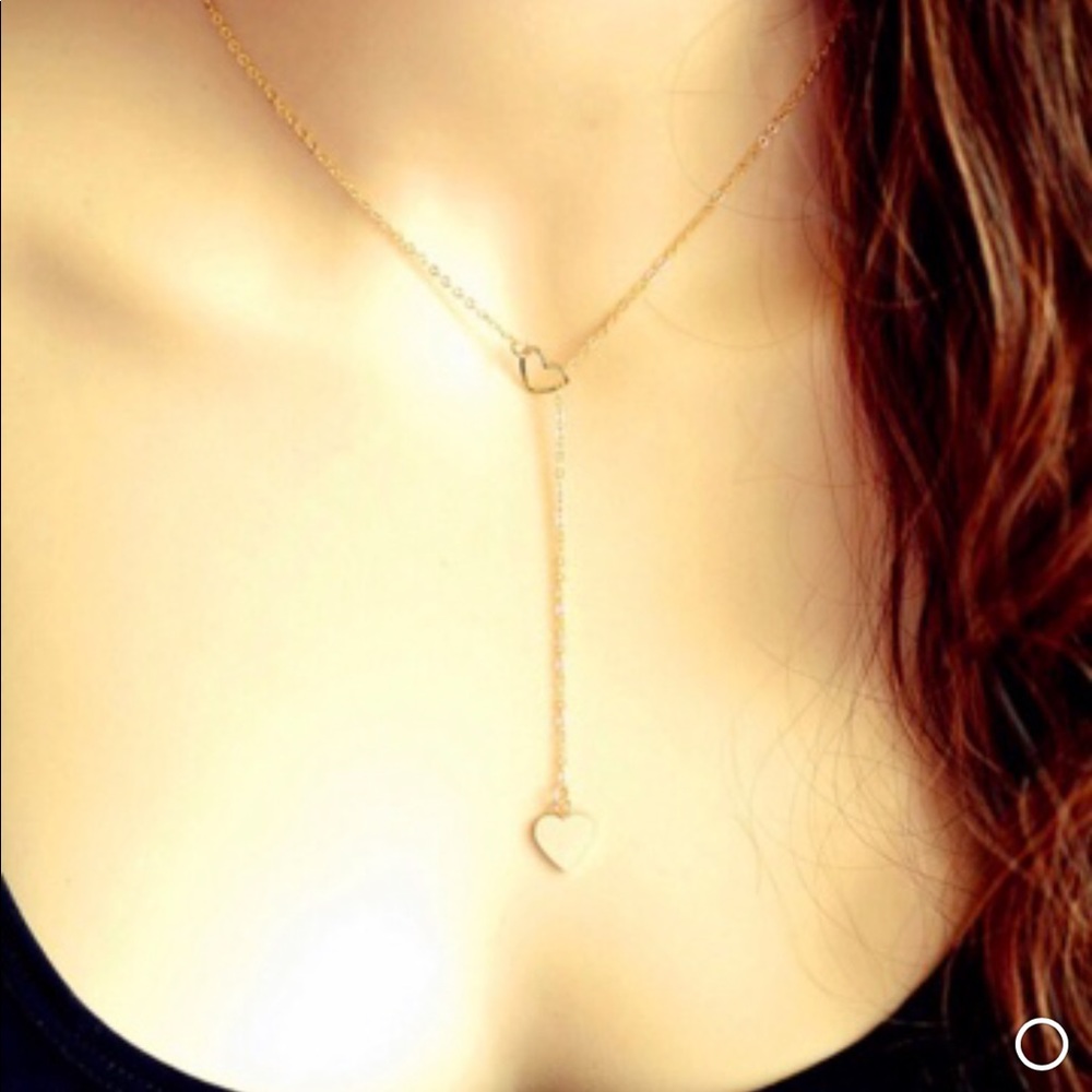 Last 1!✨ Heart shaped lariat necklace - Picture 3 of 8
